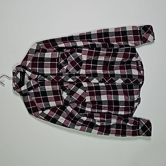 FOX small plaid button down long sleeve shirt - Picture 1 of 8